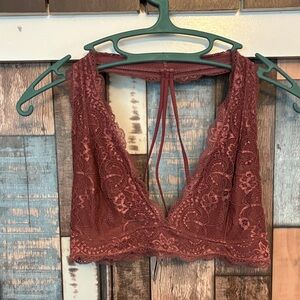 American Rag Lace Bralette in Warm Brown